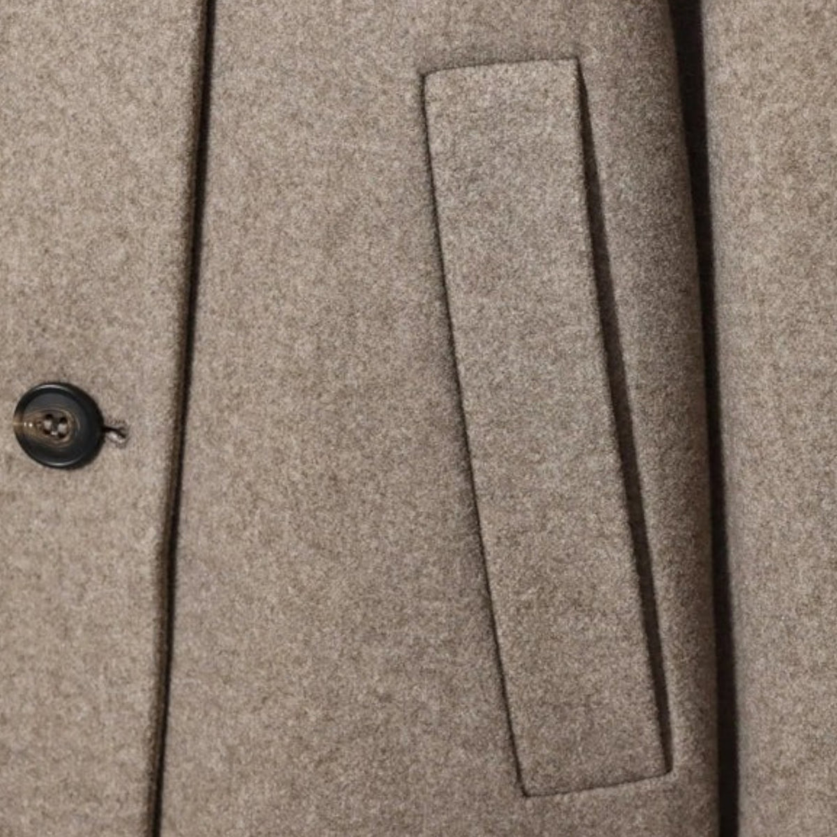 Women's Cropped Wool Blend Jacket - Buckle Collar