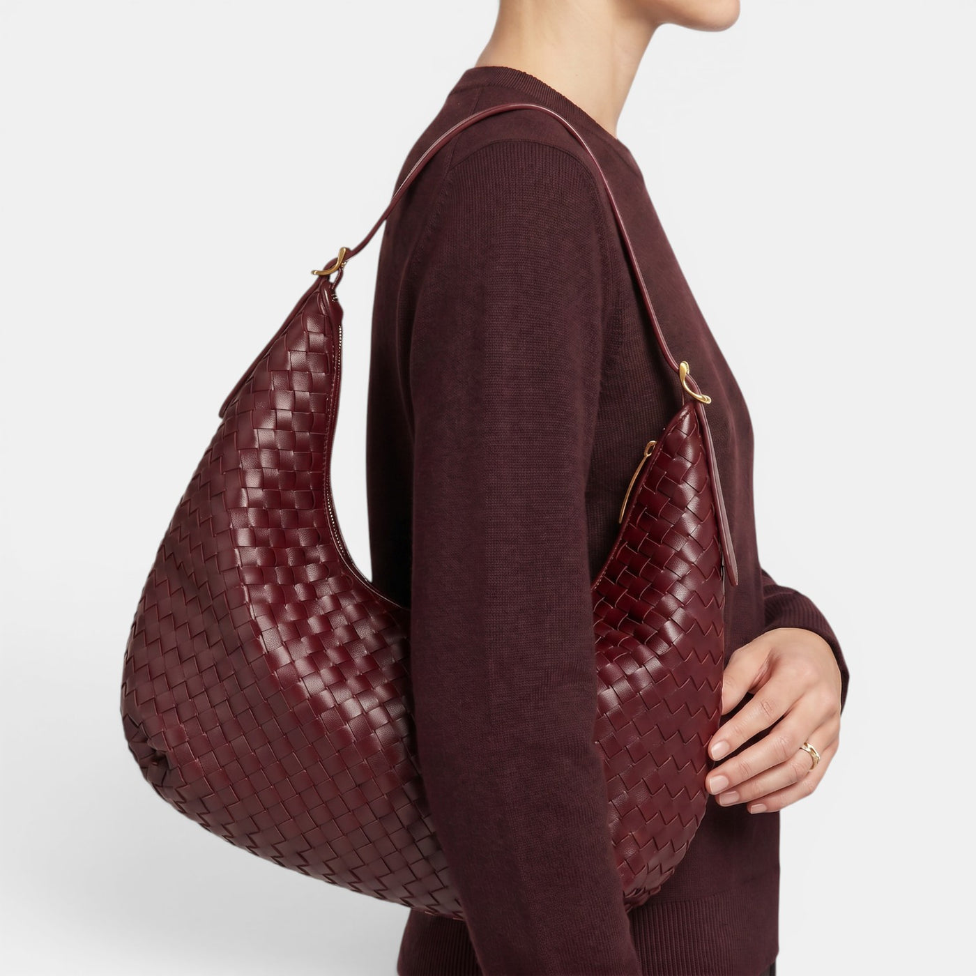 Bolso Mujer Trenzado Grande