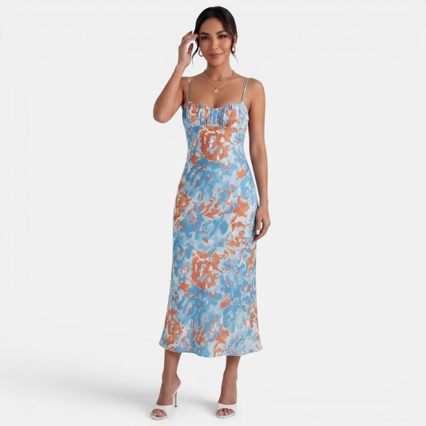 Floral Midi Party Dress