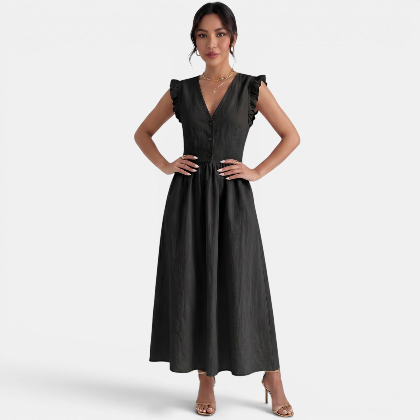 Women's Summer Long Ruffle Dress