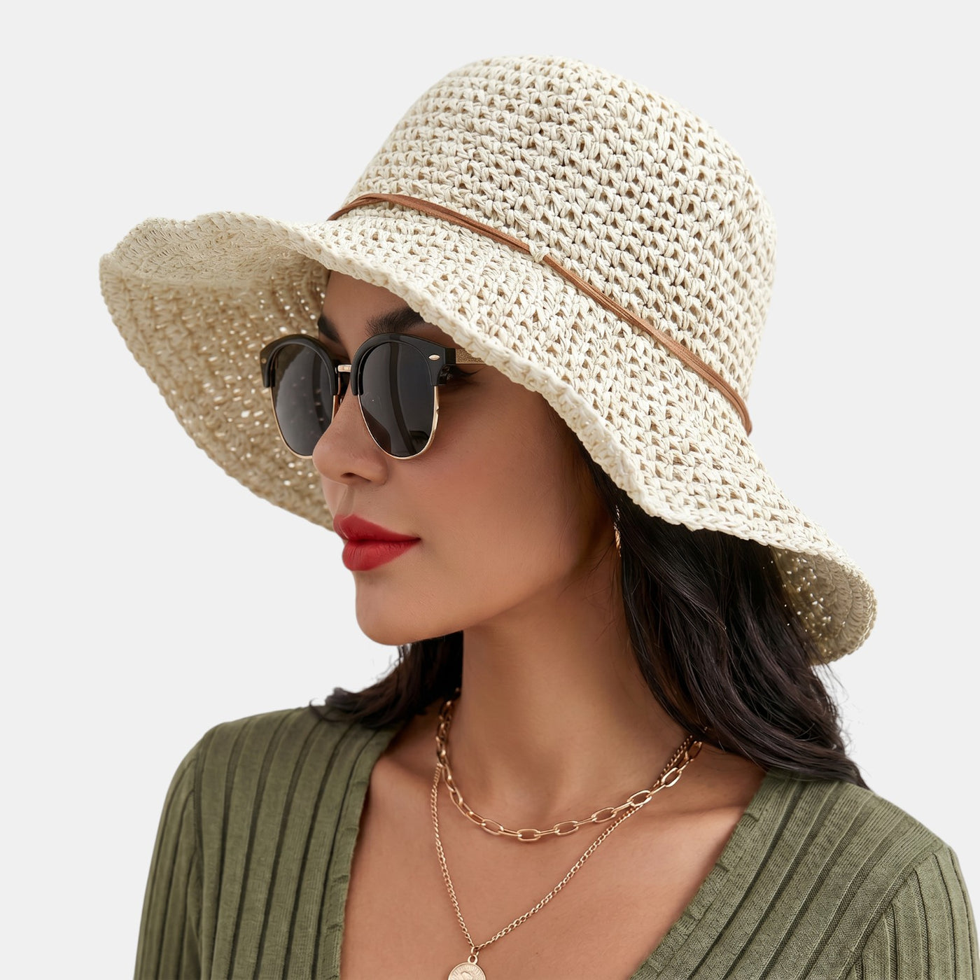 Women's Summer Wide-Brim Straw Hat