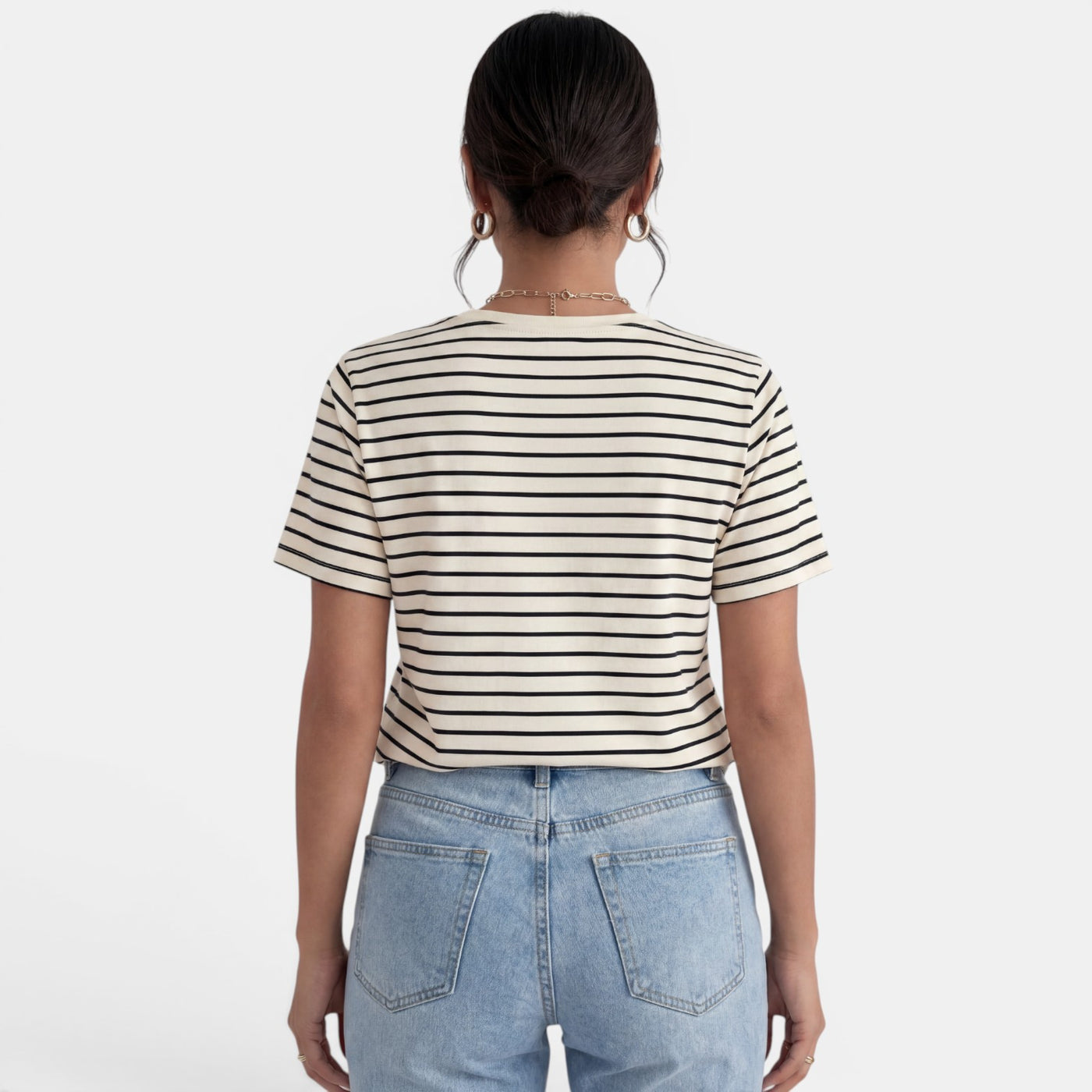 Camiseta Rayas Mujer Básica