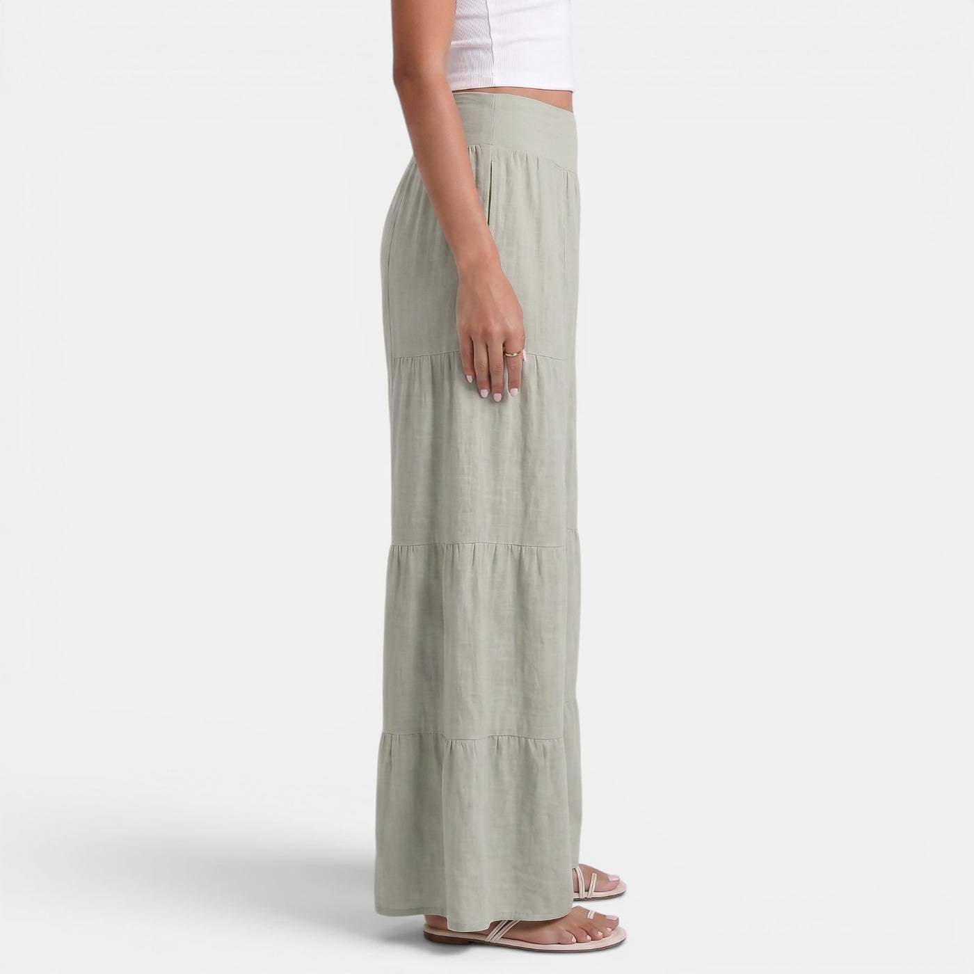 Women's Wide Linen Trousers