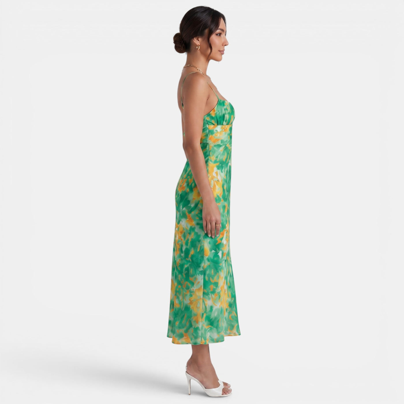 Floral Midi Party Dress