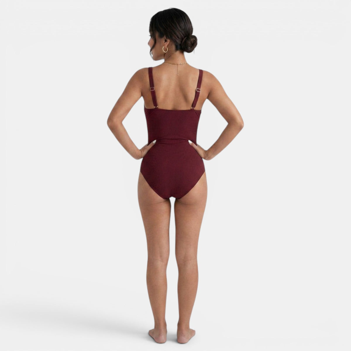 Women's Athletic One-Piece Swimsuit - Slim Fit, Shaping