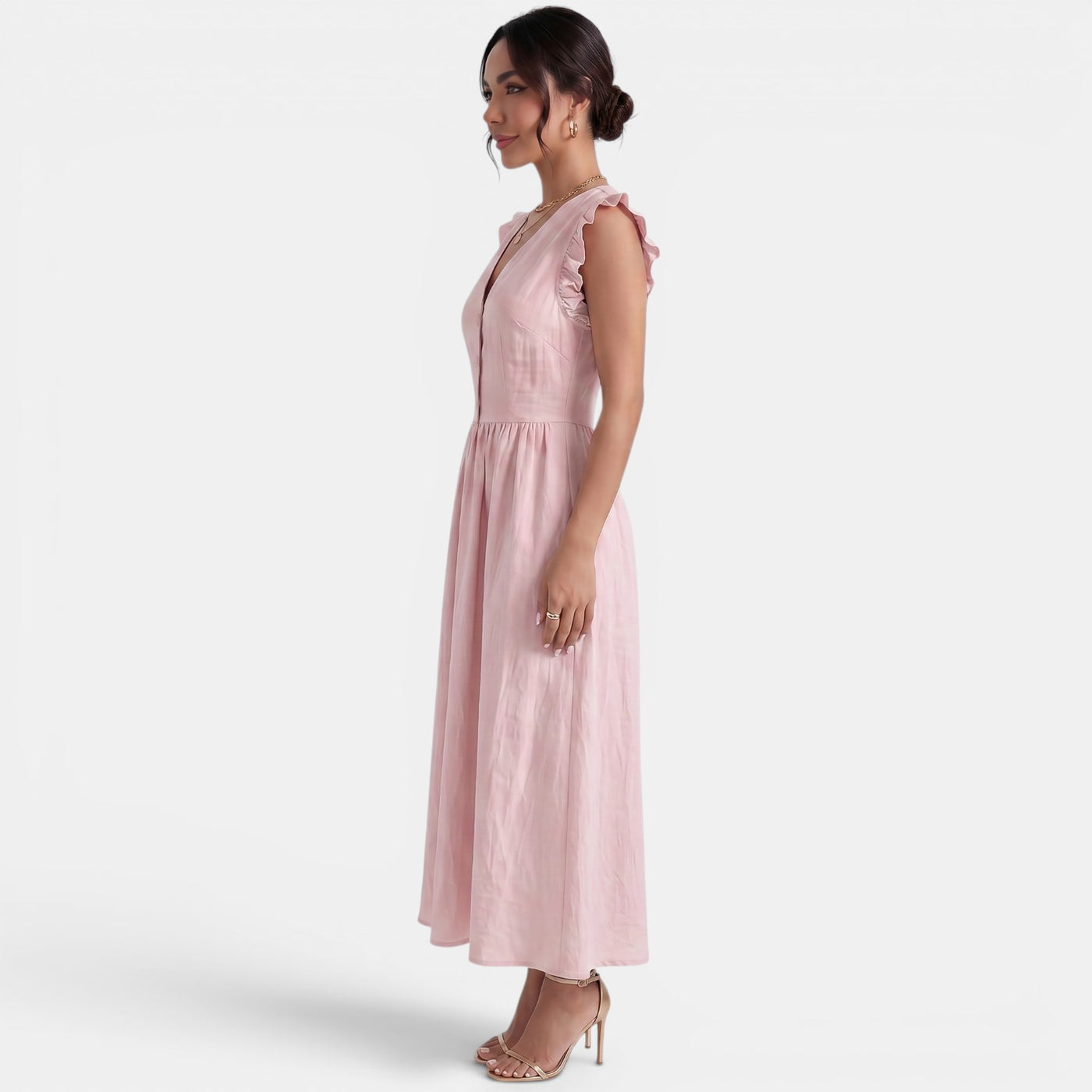 Women's Summer Long Ruffle Dress