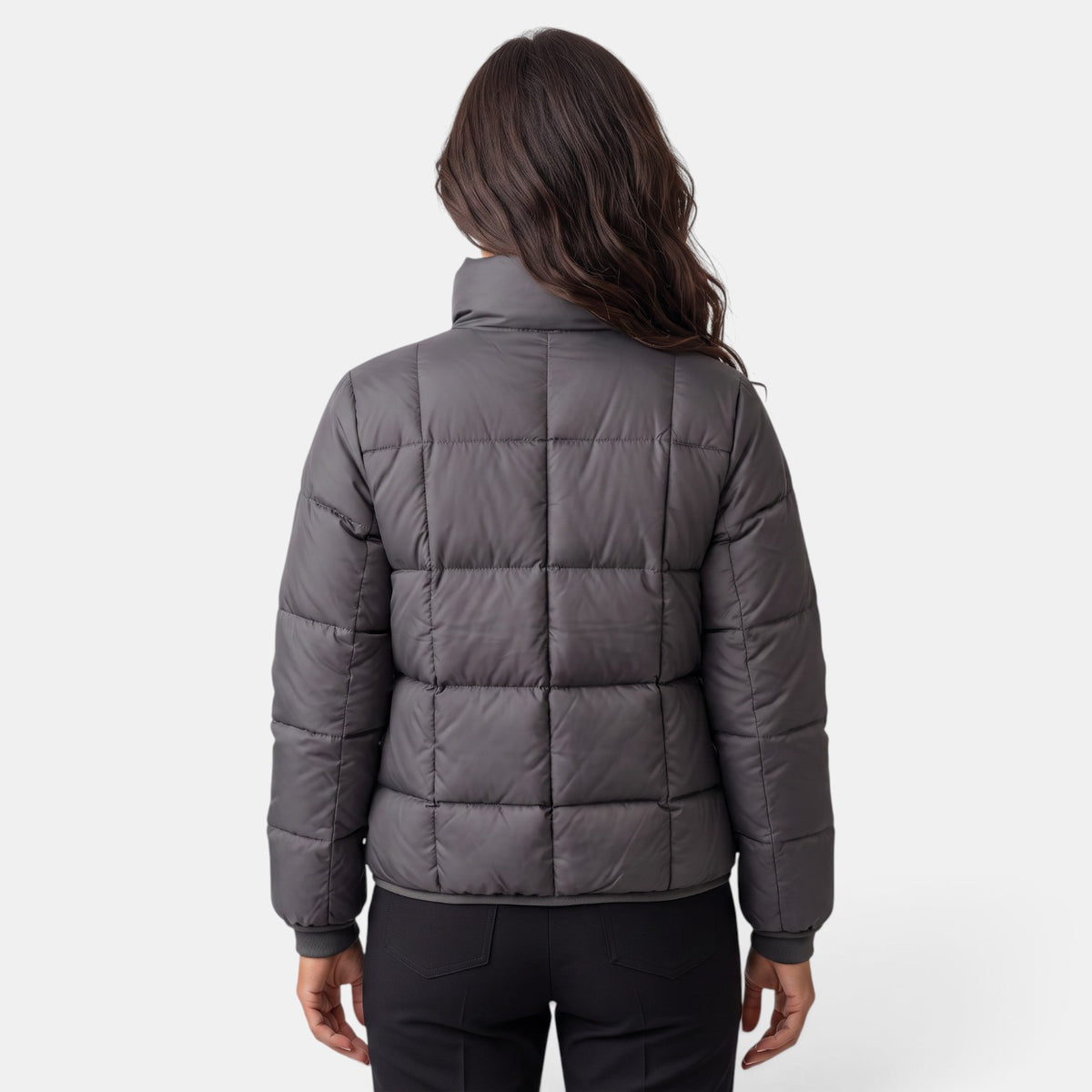 Chaqueta Acolchada Mujer Cuello Alto