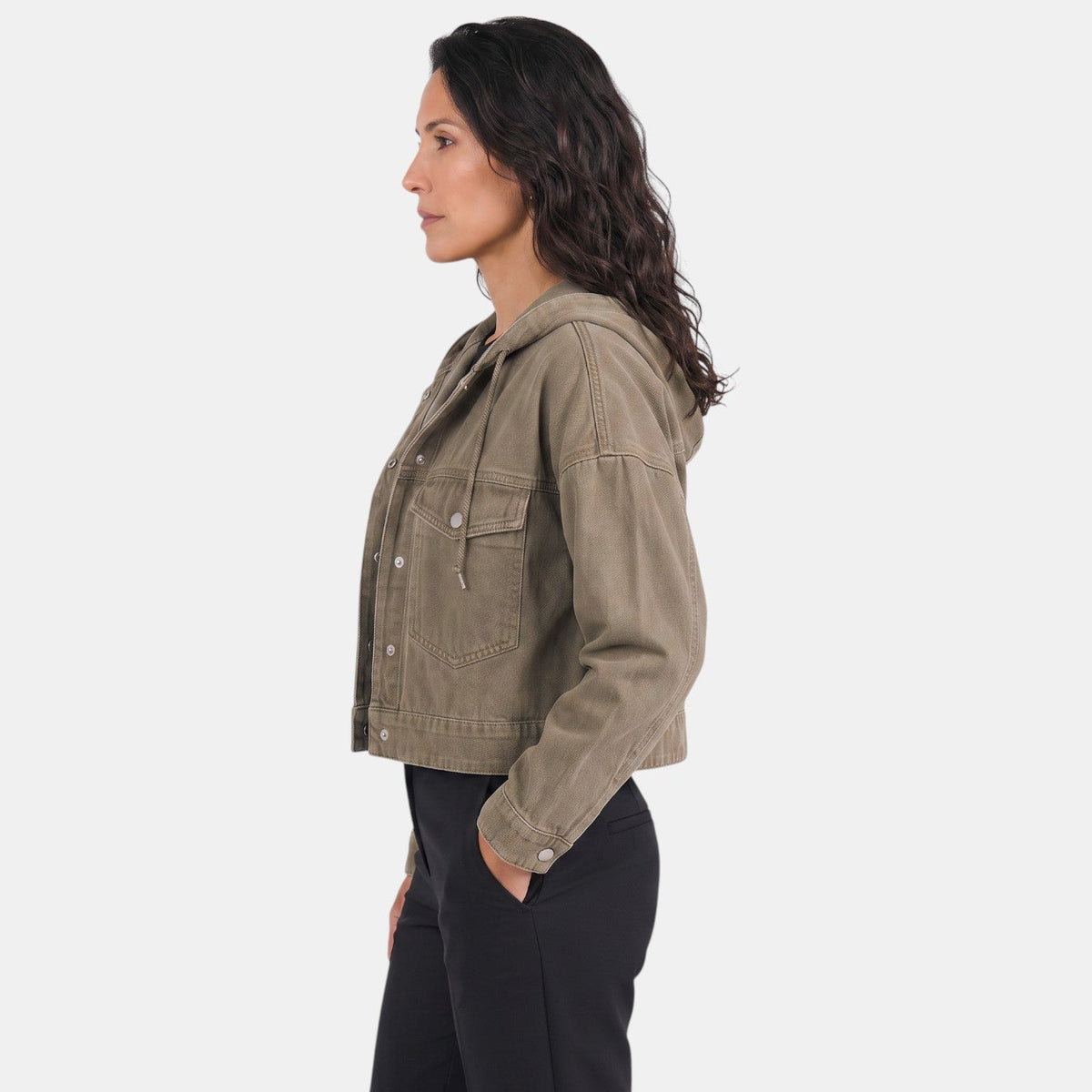 Chaqueta Vaquera Mujer Premium con Capucha