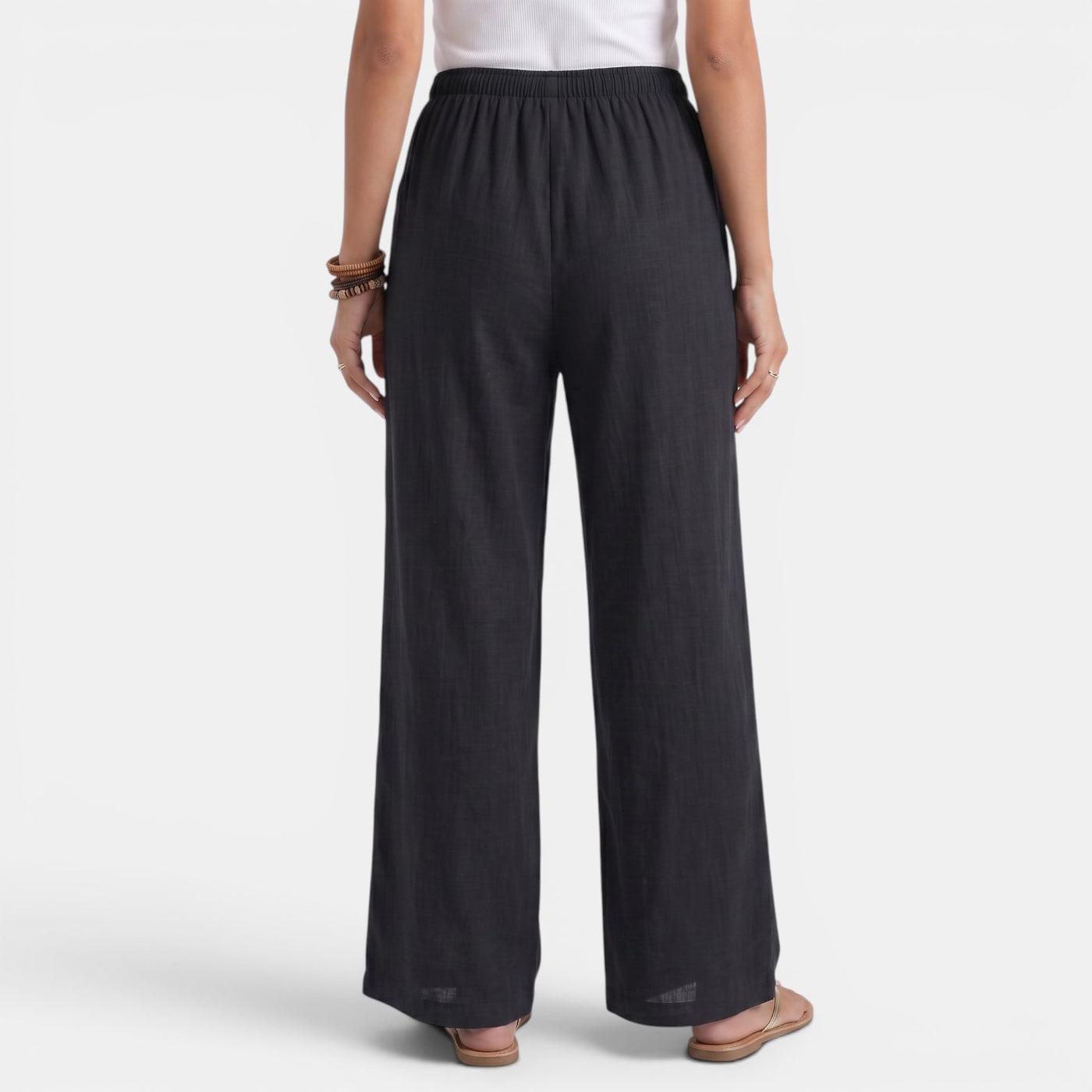 Women's Straight Linen Summer Trousers