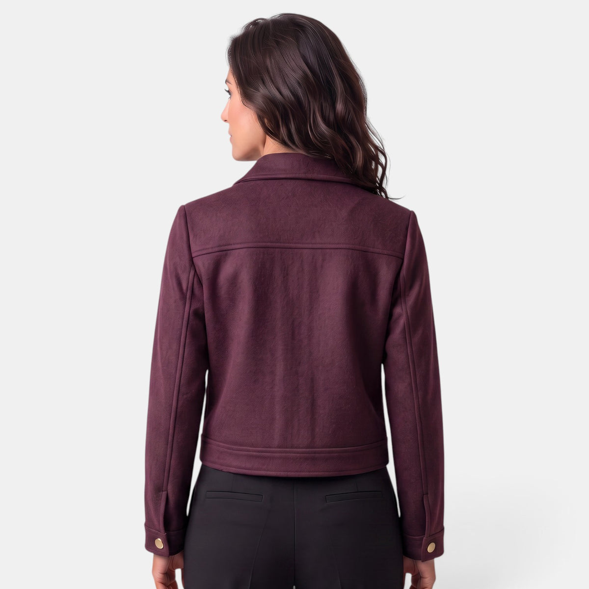 Chaqueta Mujer de Lana con Cremallera