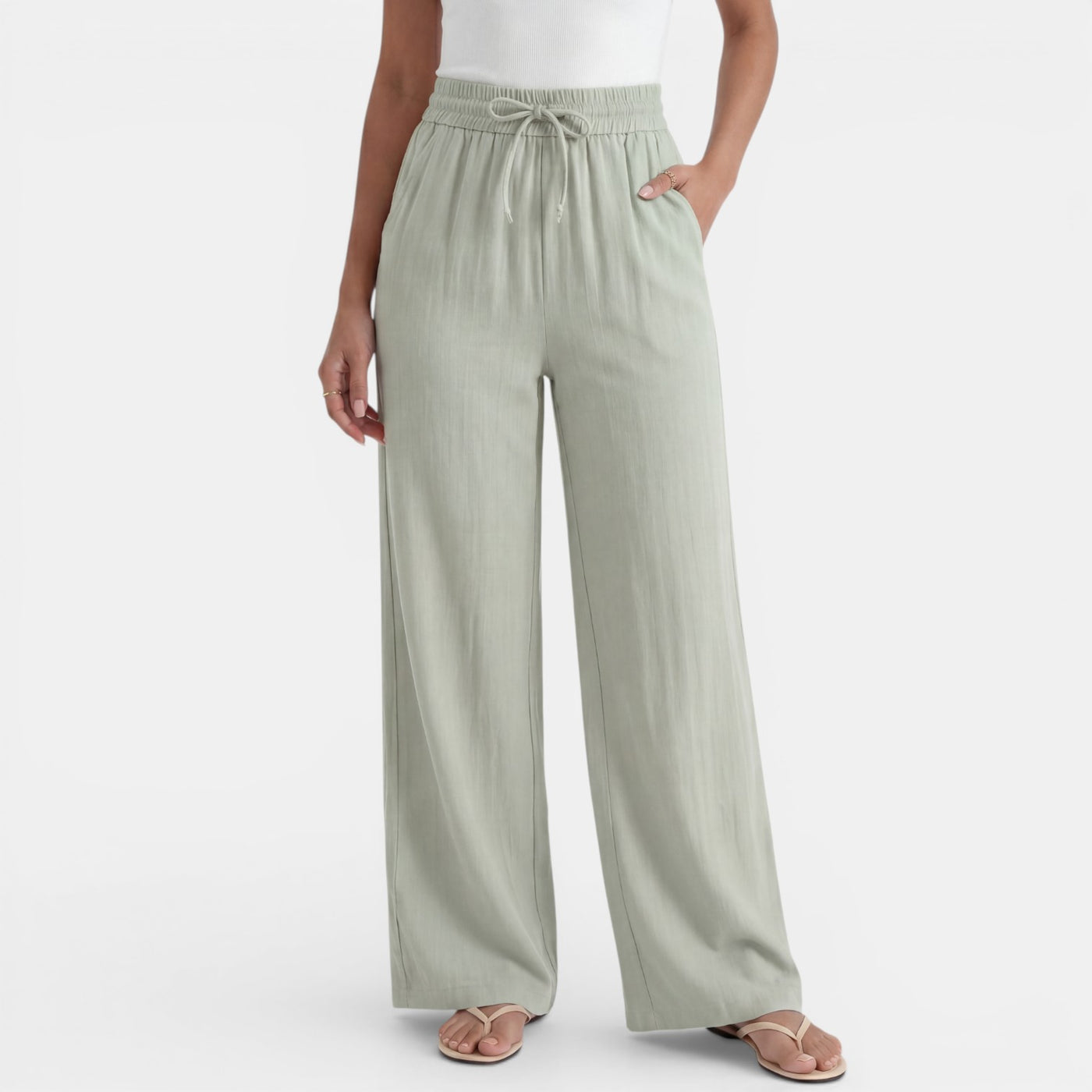 Women's Wide Linen Trousers