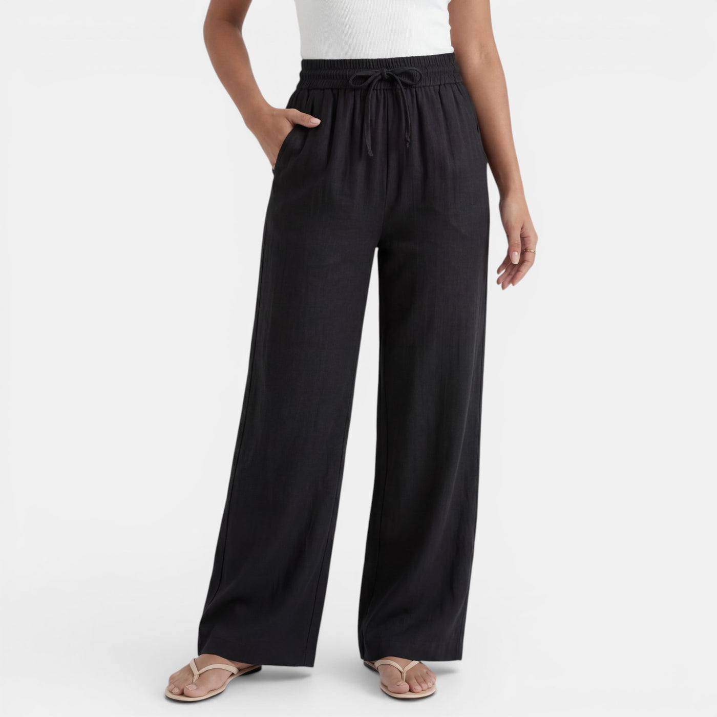 Women's Wide Linen Trousers