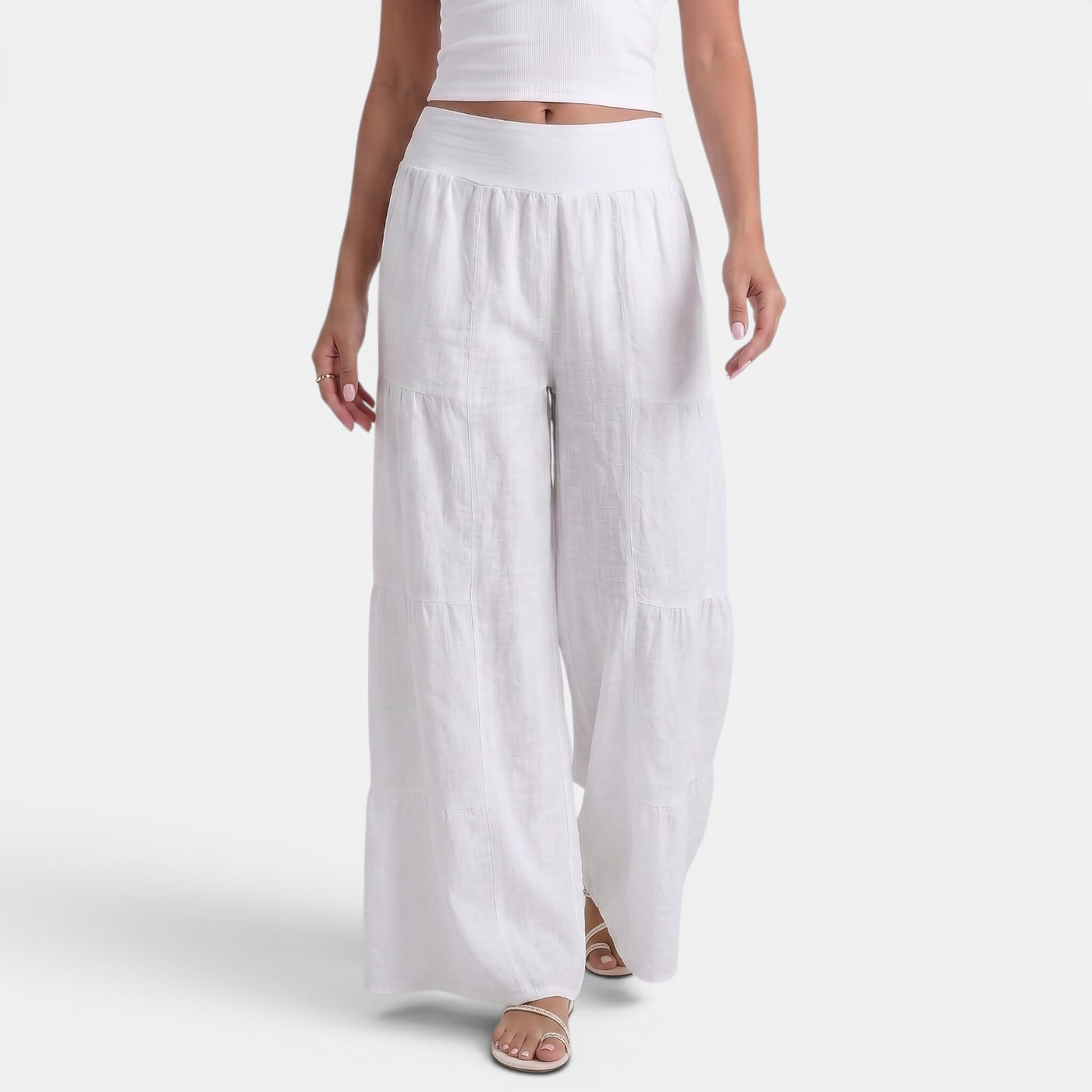 Women's Wide Linen Trousers