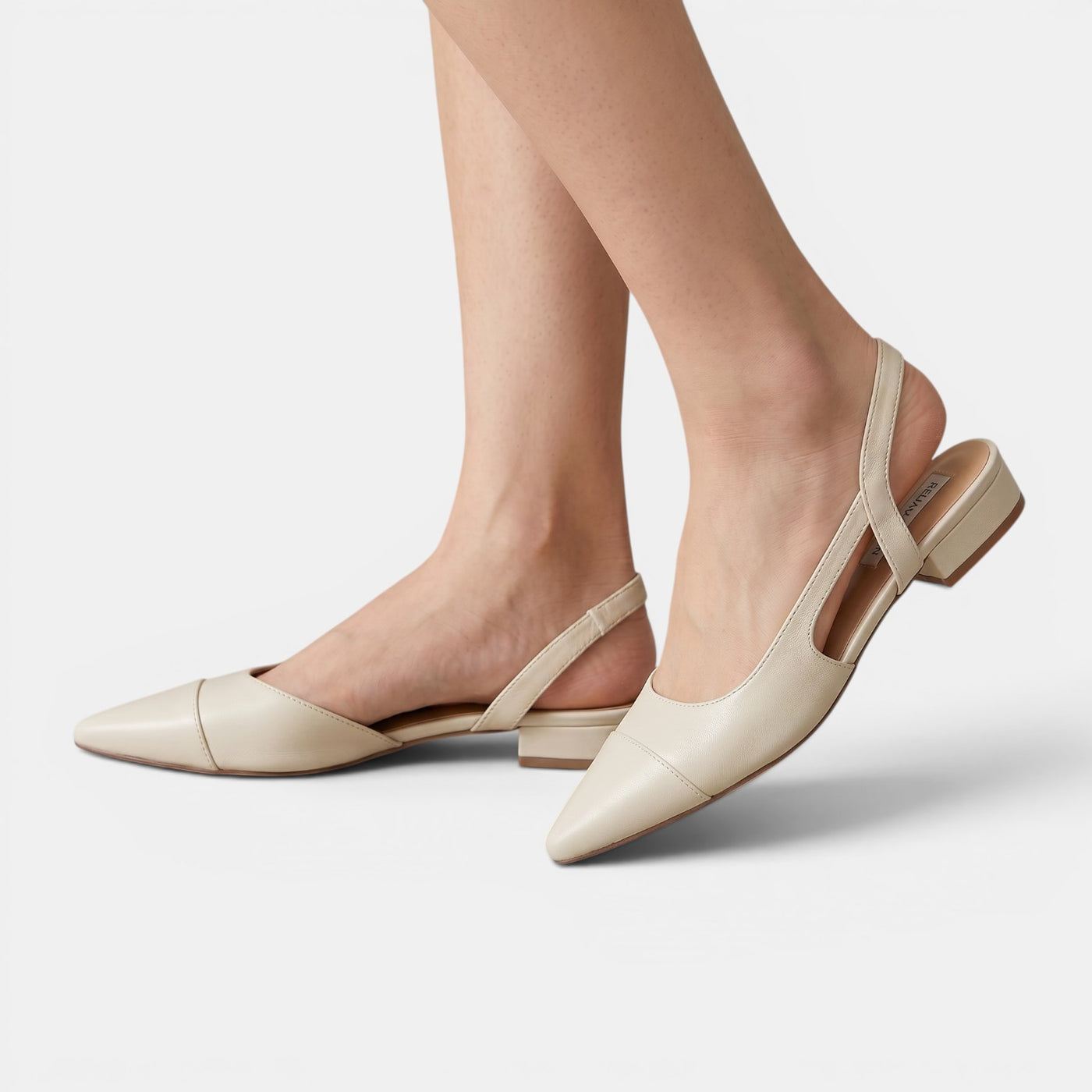 Women's Low Heel Leather Sandals