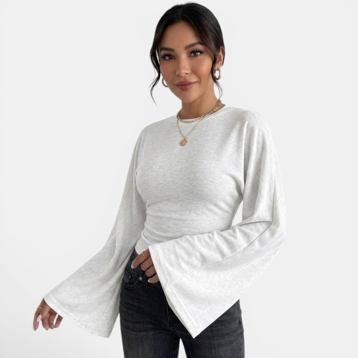 Camiseta Mujer Manga Larga Ajustada