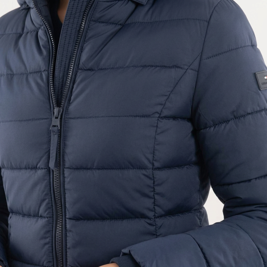 Chaqueta de Invierno Plumón con Capucha para Mujer