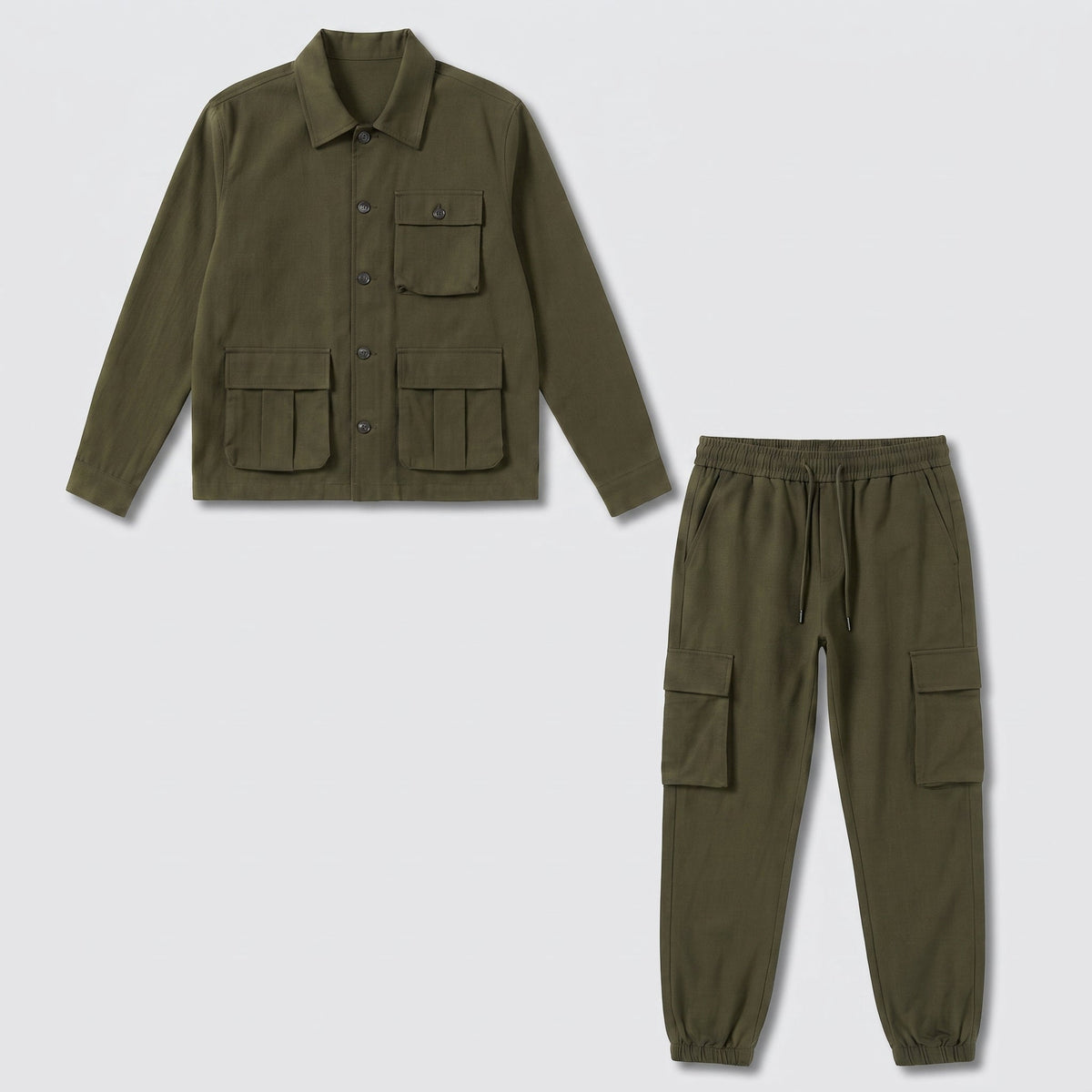 Conjunto Hombre Chaqueta Safari y Pantalón