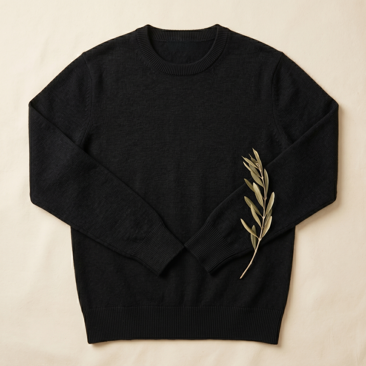 Jersey de Cuello Redondo de Cashmere Puro para Mujer