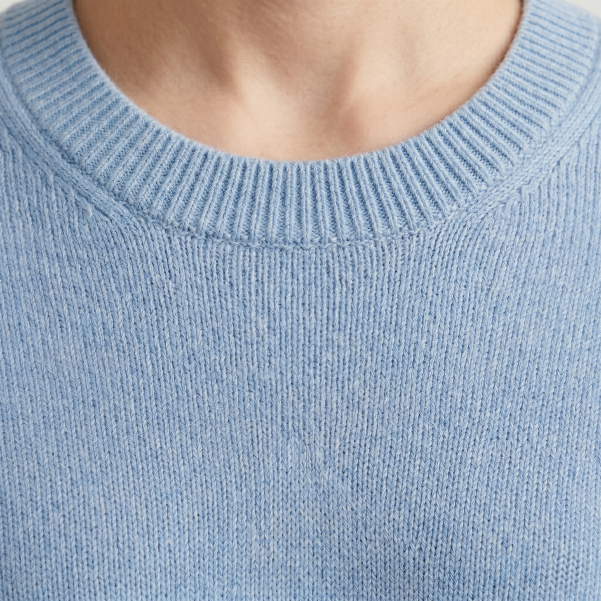 Jersey de Cuello Redondo de Cashmere Puro para Mujer