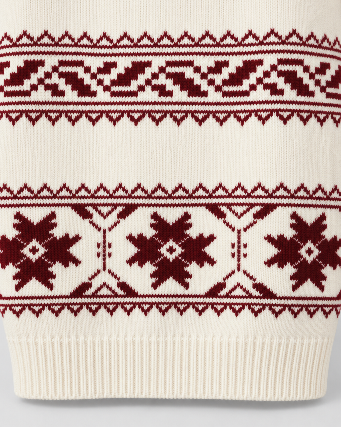 Jersey Fair Isle Mujer Copos de Nieve Cuello Redondo Oversize