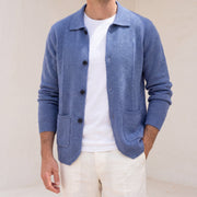 Sobrecamisa Hombre Cashmere Premium – 100% Cashmere con Botones