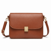 Bolso Bandolera Mujer de Cuero Sintético Marrón