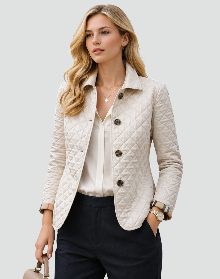 Chaqueta Acolchada Mujer con Botones - Entretiempo