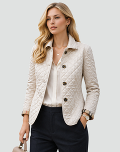 Chaqueta Acolchada Mujer con Botones - Entretiempo