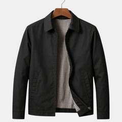 Chaqueta Hombre Ligera con Cremallera y Cuello Clásico