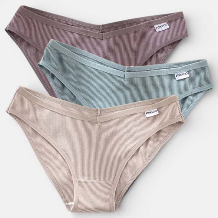 Pack 3 Bragas de Algodón Mujer