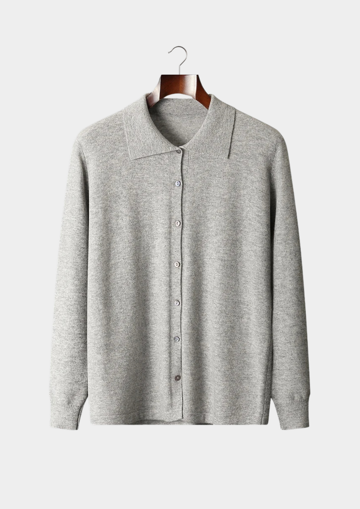 Cárdigan Polo Cashmere Hombre Premium – 100% Cashmere Clásico
