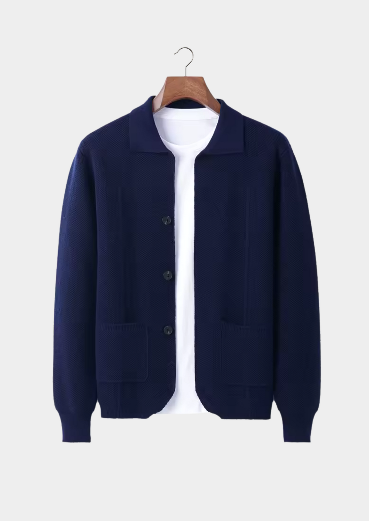 Sobrecamisa Hombre Premium 100% Cashmere – Overshirt con Botones