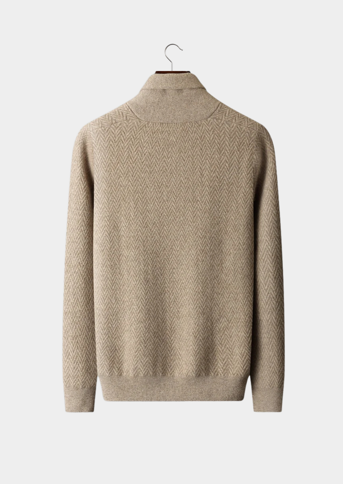 Jersey Hombre Premium 100% Cashmere – Cuello con Botones