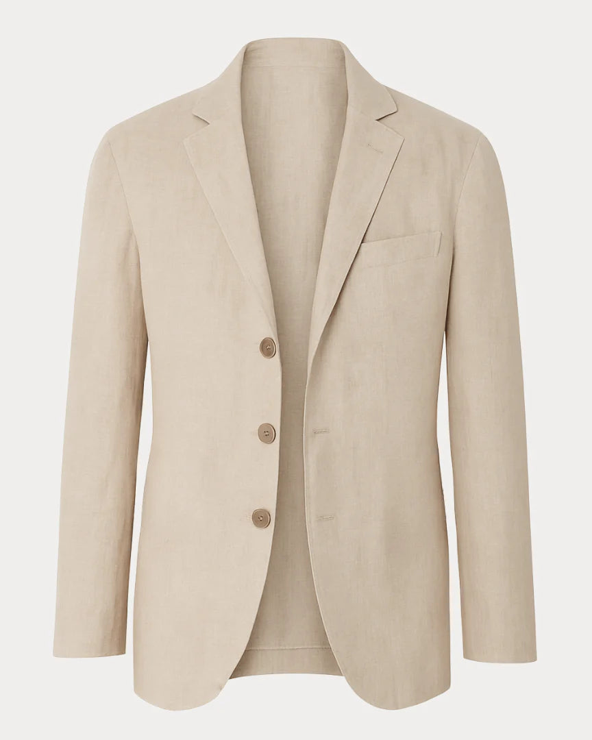 Men's Premium Slim Fit Blazer - Lightweight Elegant Jacket with Classic Lapel
