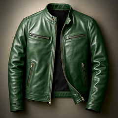 Chaqueta de Piel Hombre Premium – Cazadora Vintage de Cuero Genuino
