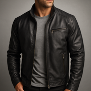 Chaqueta de Cuero Hombre Estilo Vintage