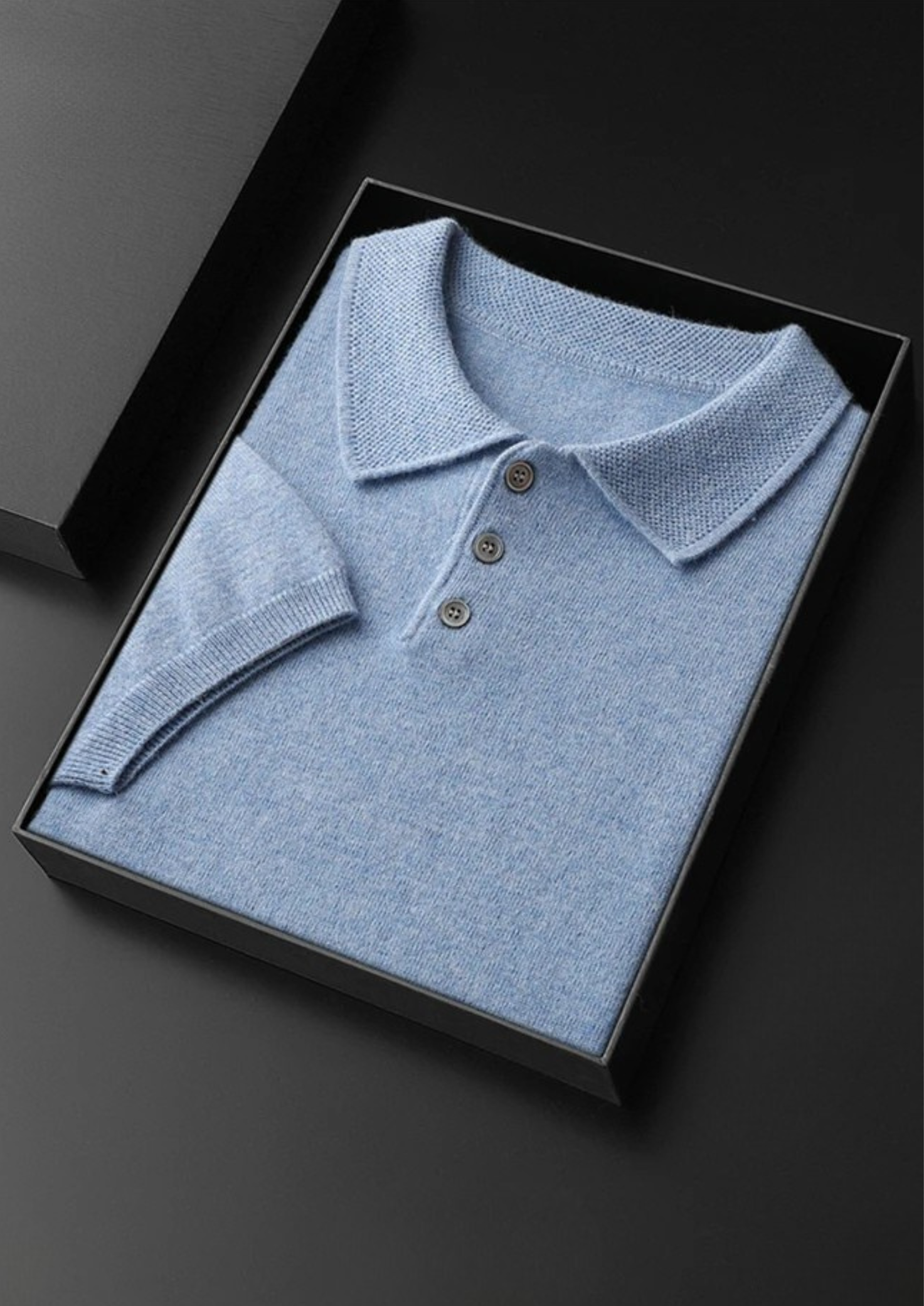 Polo Clásico Hombre Premium – 100% Cashmere