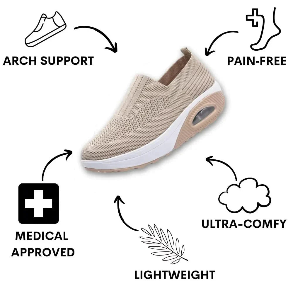 Women's Orthopedic Sneakers with Arch Support for Flat Feet