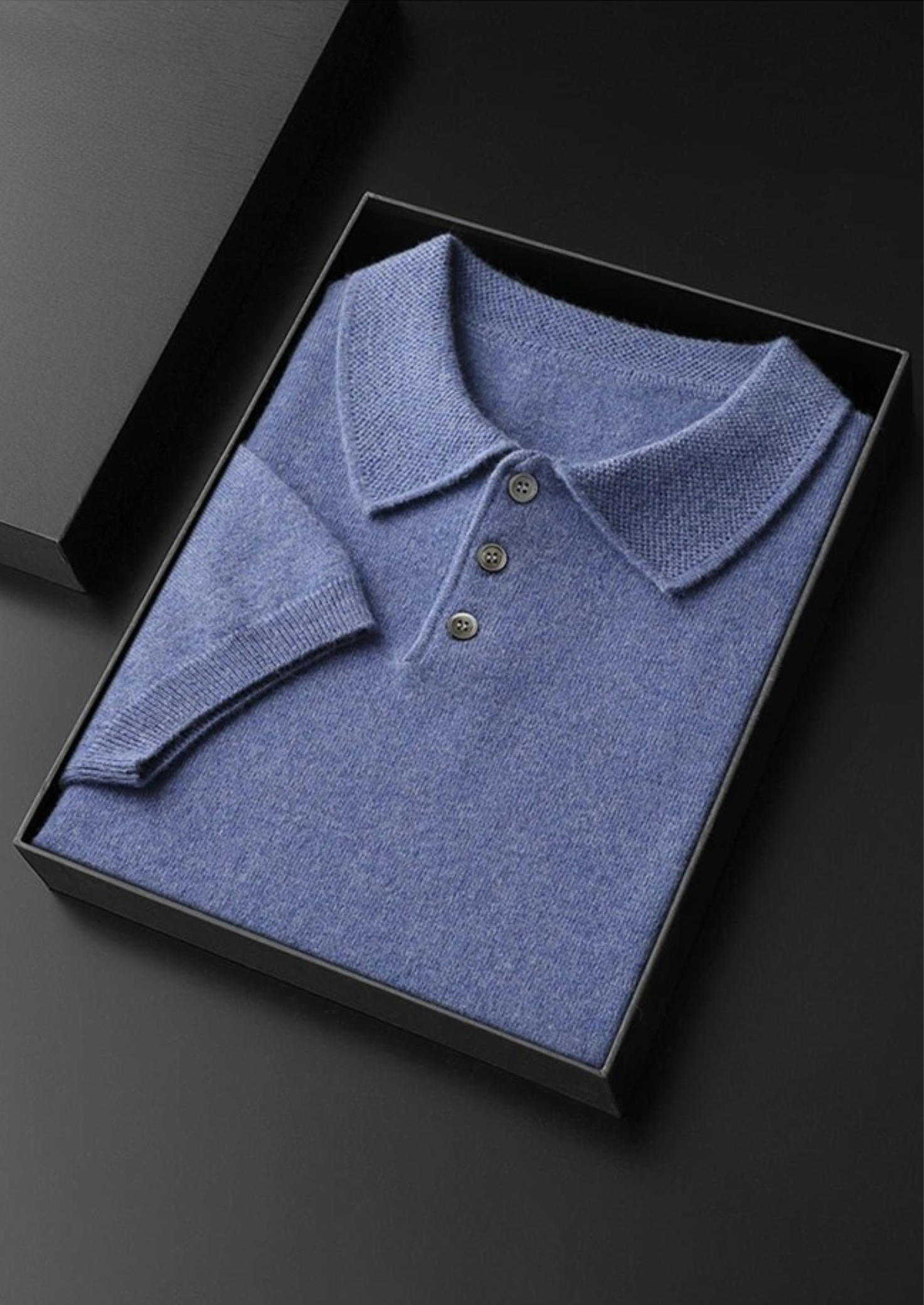 Polo Clásico Hombre Premium – 100% Cashmere