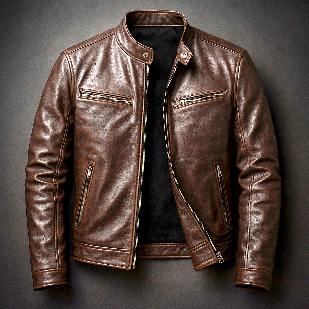 Men's Premium Leather Jacket – Vintage Genuine Leather Jacket