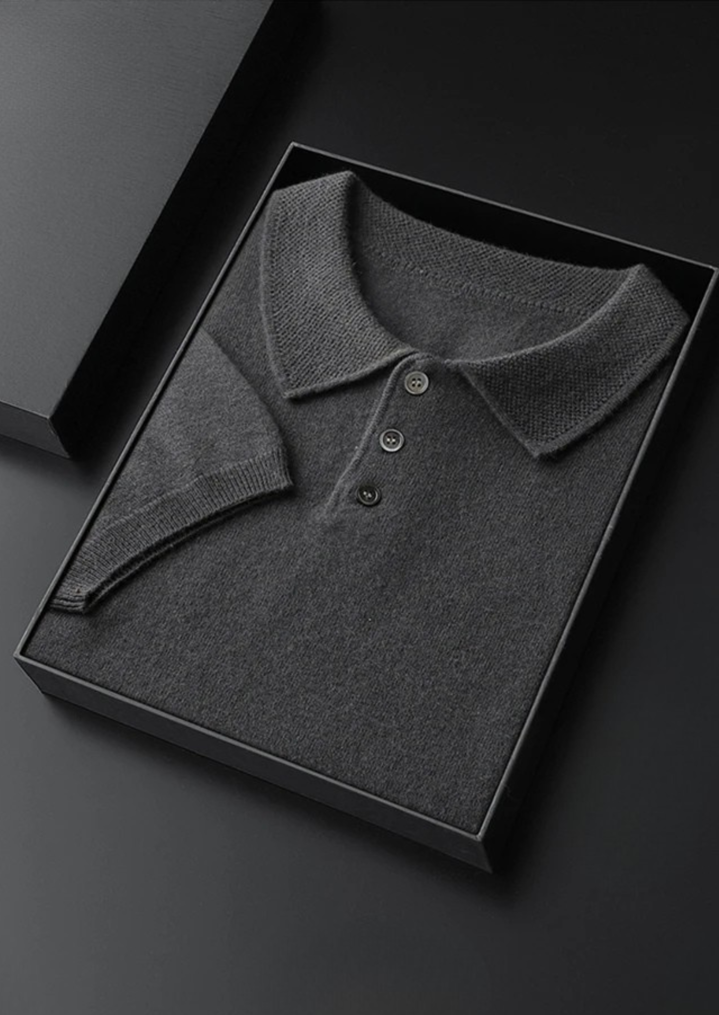 Polo Clásico Hombre Premium – 100% Cashmere