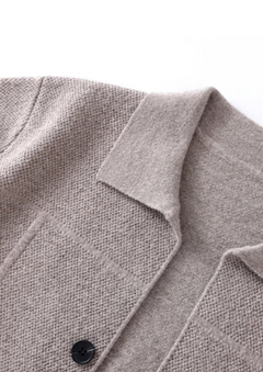 Sobrecamisa Hombre Premium 100% Cashmere – Overshirt con Botones