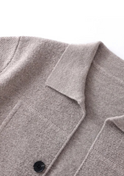 Sobrecamisa Hombre Cashmere Premium – 100% Cashmere con Botones