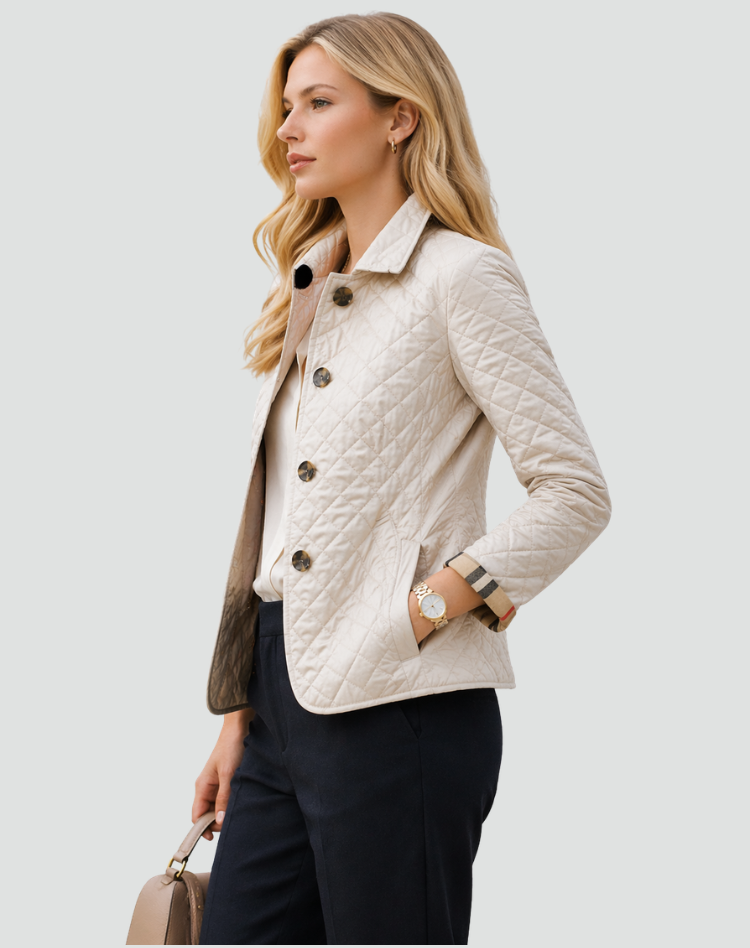 Chaqueta Acolchada Mujer con Botones - Entretiempo