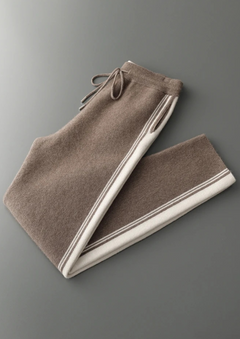 Men's 100% Cashmere Tracksuit - Two-Piece Matching Lounge Set