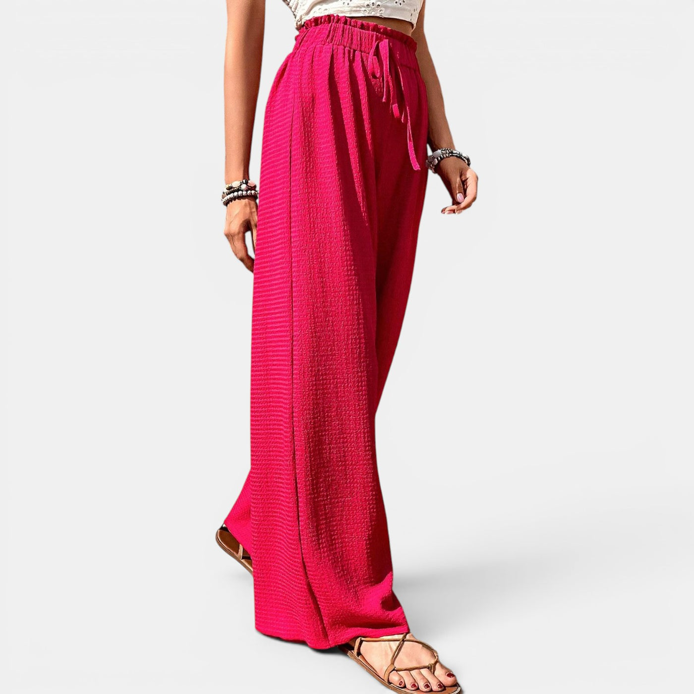 Women's Wide Leg Plaid Pants