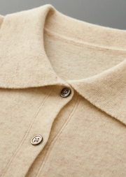 Cárdigan Polo Cashmere Hombre Premium – 100% Cashmere Clásico