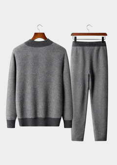 Men's 100% Merino Wool Knit Two-Piece Set - Matching Loungewear