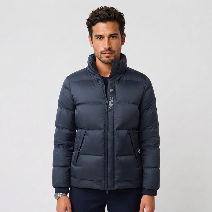 Chaqueta Impermeable Hombre con Cuello Antiviento