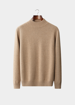 Jersey Hombre Cashmere Premium – Cuello Mock 100% Cashmere